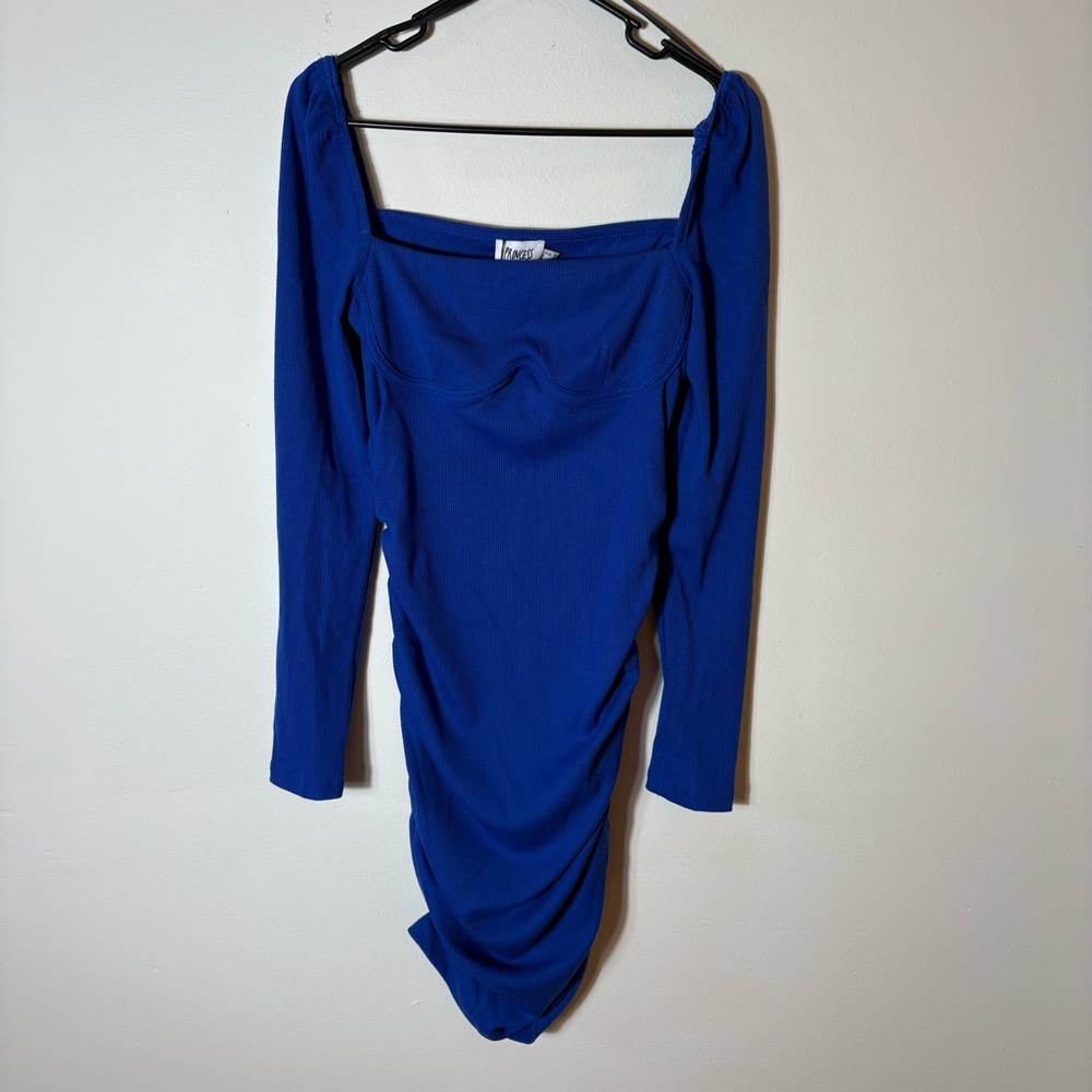 Princess Polly Royal Blue Long Sleeve Dress